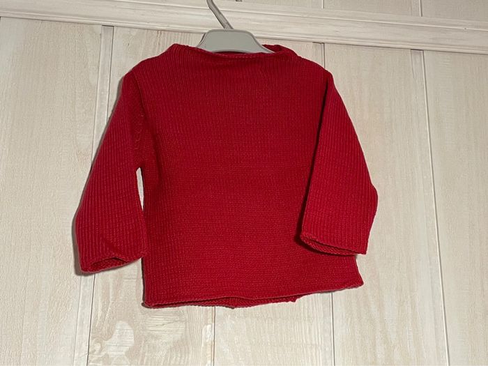 Pull rouge - Tex Basic - 12mois - photo numéro 2