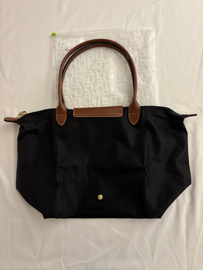 Sac Longchamp taille L couleur Noir et Marron - photo numéro 2