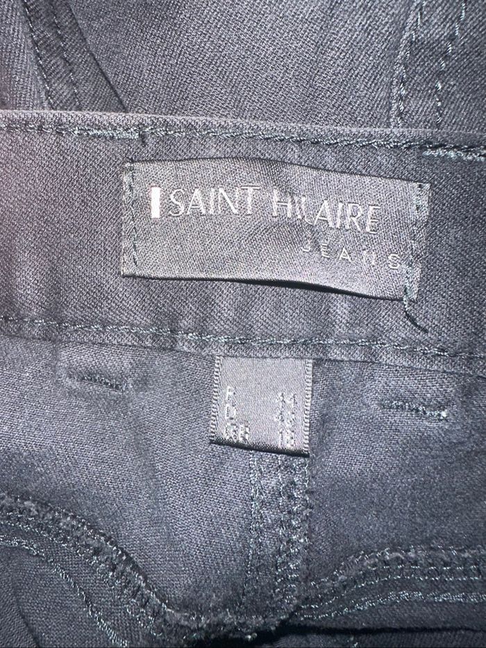 Jean denim taille haute noir Saint Hilaire Vintage T44 XXL - photo numéro 6