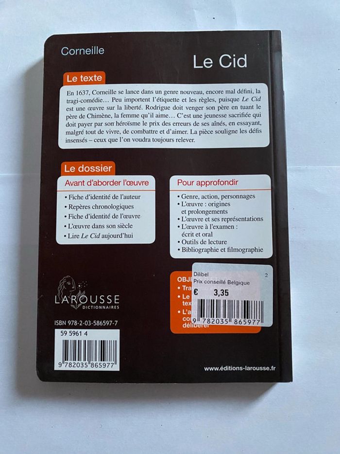 Livre Corneille - Le Cid - photo numéro 2
