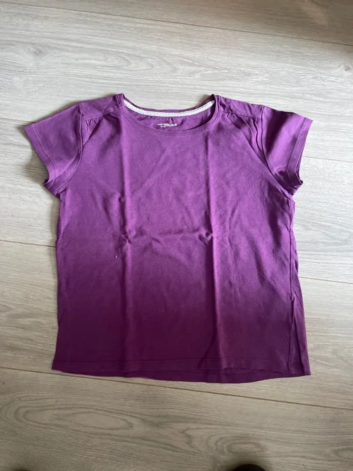 Tee shirt fille violet