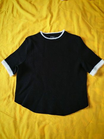 Pull manche courte femme