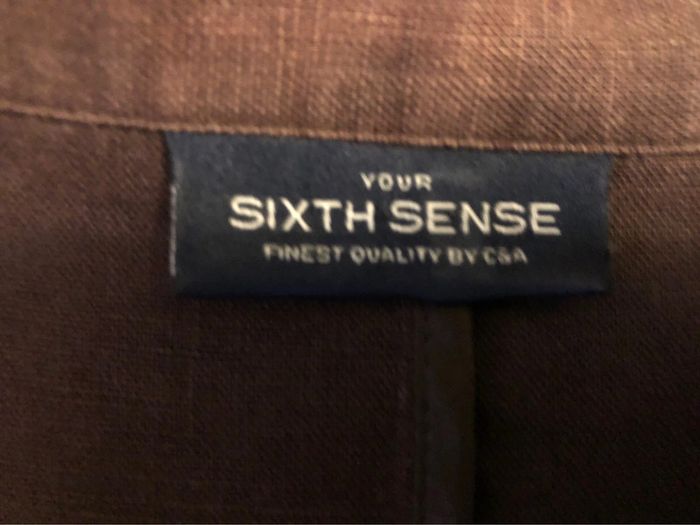 AN18- veste en 100% lin couleur chocolat T 50/52 - photo numéro 10