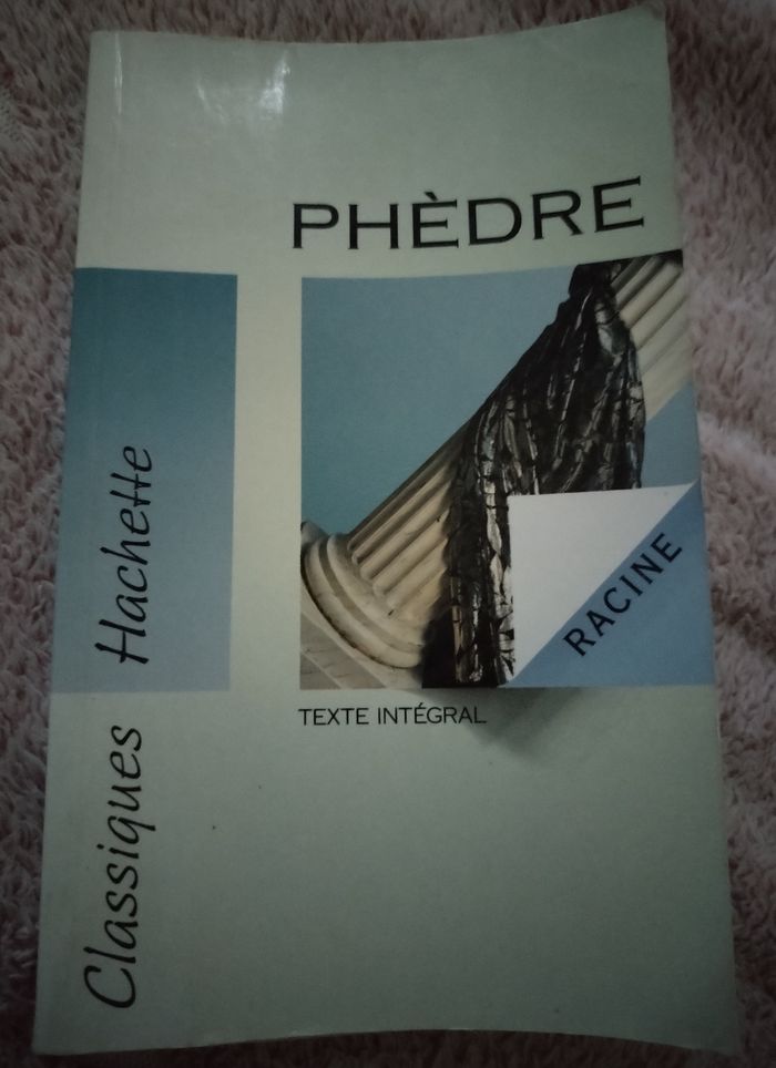 Livre "Phedre" de Jean Racine/Classiques Hachette/Texte integral 192 pages