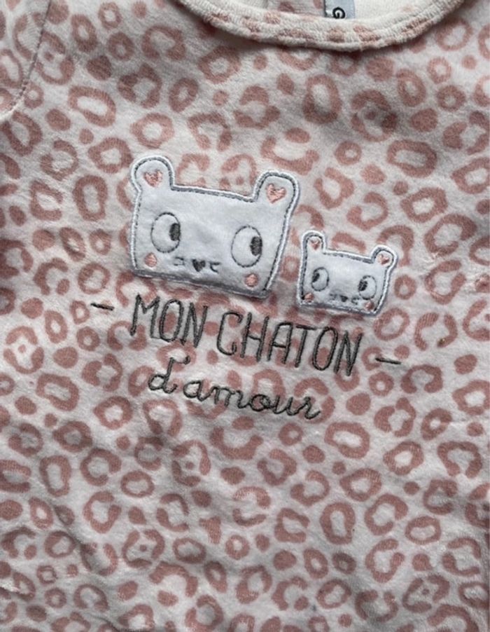 Pyjama velours fille, 1 mois - photo numéro 2