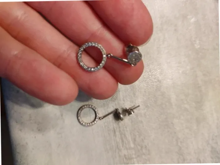 Boucles d'oreilles en argent - photo numéro 2