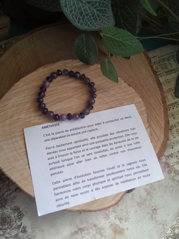 Bracelet en améthyste - photo numéro 2