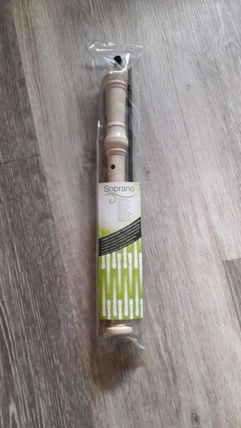 Flûte soprano doigté moderne avec un bâton de nettoyage