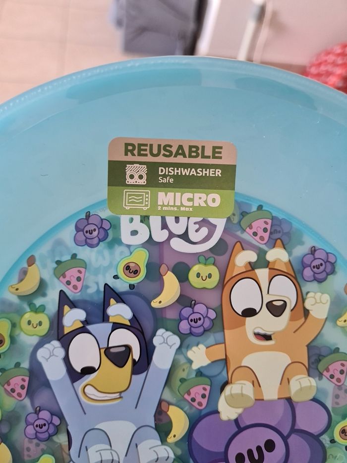 Assiettes  plastiques  de bluey - photo numéro 3