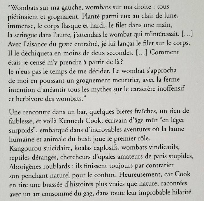 Kenneth Cook - La vengeance du wombat et autres histoires du blush Nouvelles - photo numéro 3