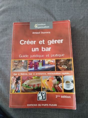 Livre "créer et gérer un bar"