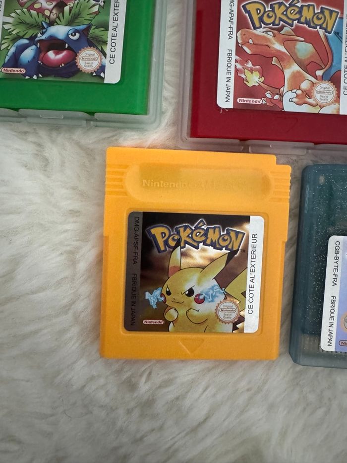 Lot complet 7 jeux Pokémon – Game Boy & Game Boy Color – Version FR - photo numéro 2