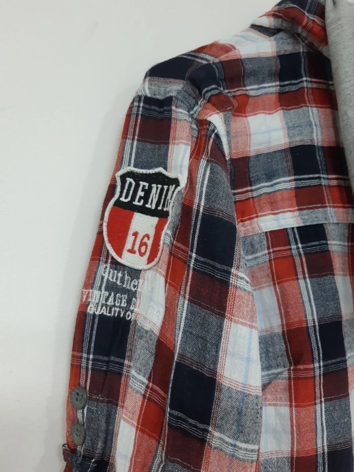 Chemise à carreaux manches longues - photo numéro 4