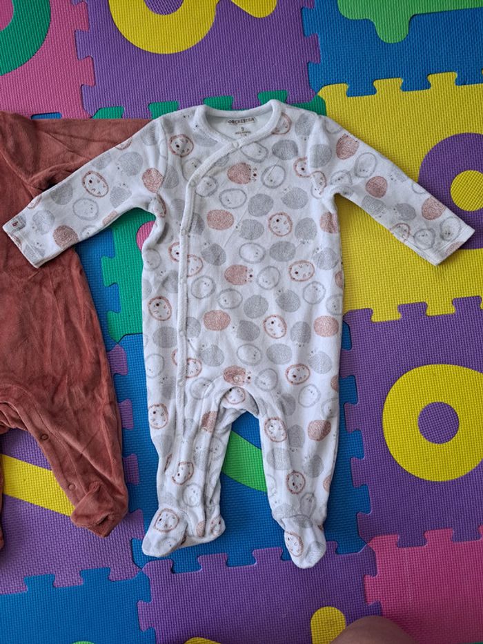 Lot de 2 pyjamas velours Orchestra 9m - photo numéro 5