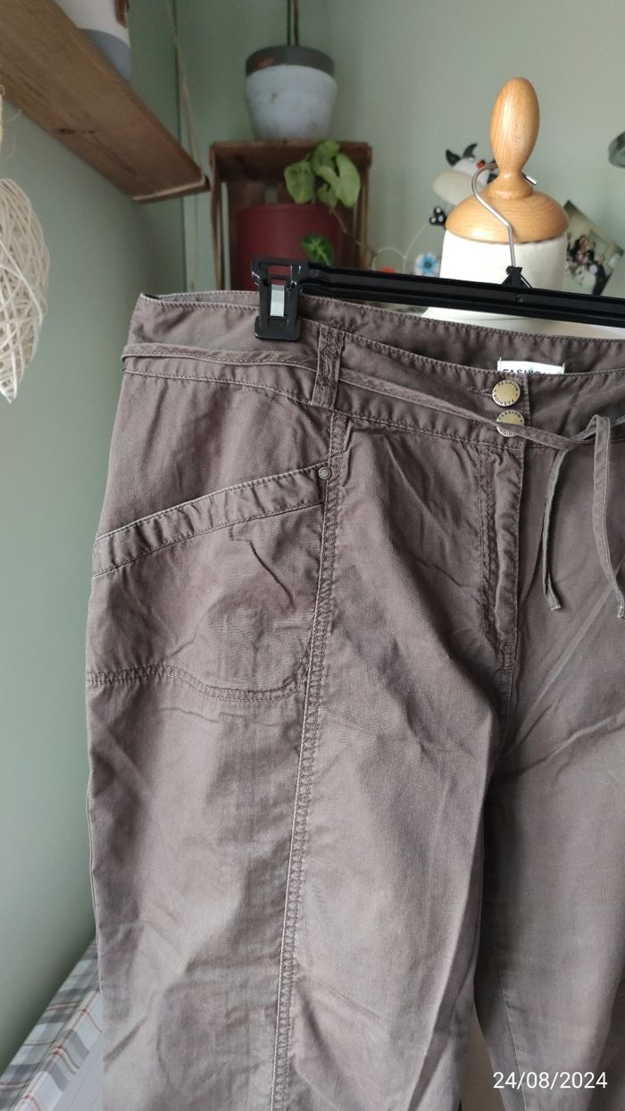 Pantalon large marron 50/52 - photo numéro 4