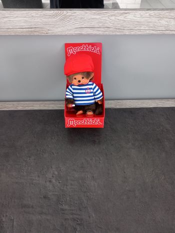 Monchhichi marin peluche poupon singe neuf 