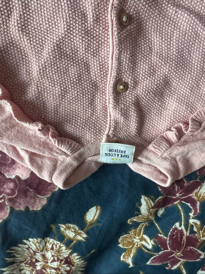 Petit gilet en maille – Taille 3 mois – Très bon état – Tape à l’œil - photo numéro 3