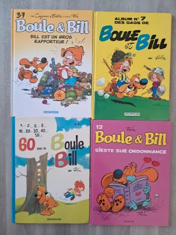 Lot de bandes dessinées boule et bill