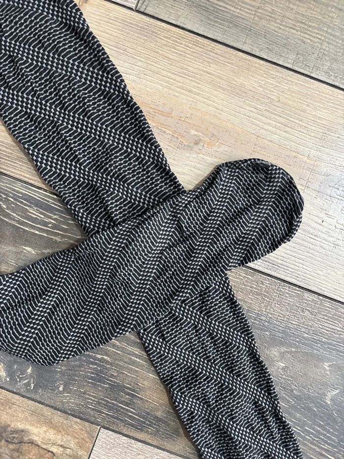 Collant imprimé gris et noir - photo numéro 2