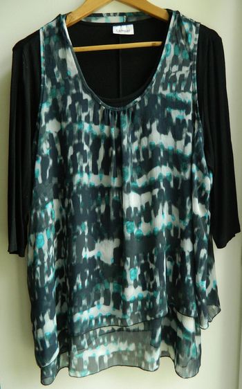 Blouse T 48/50 manches 3/4 "C&A"