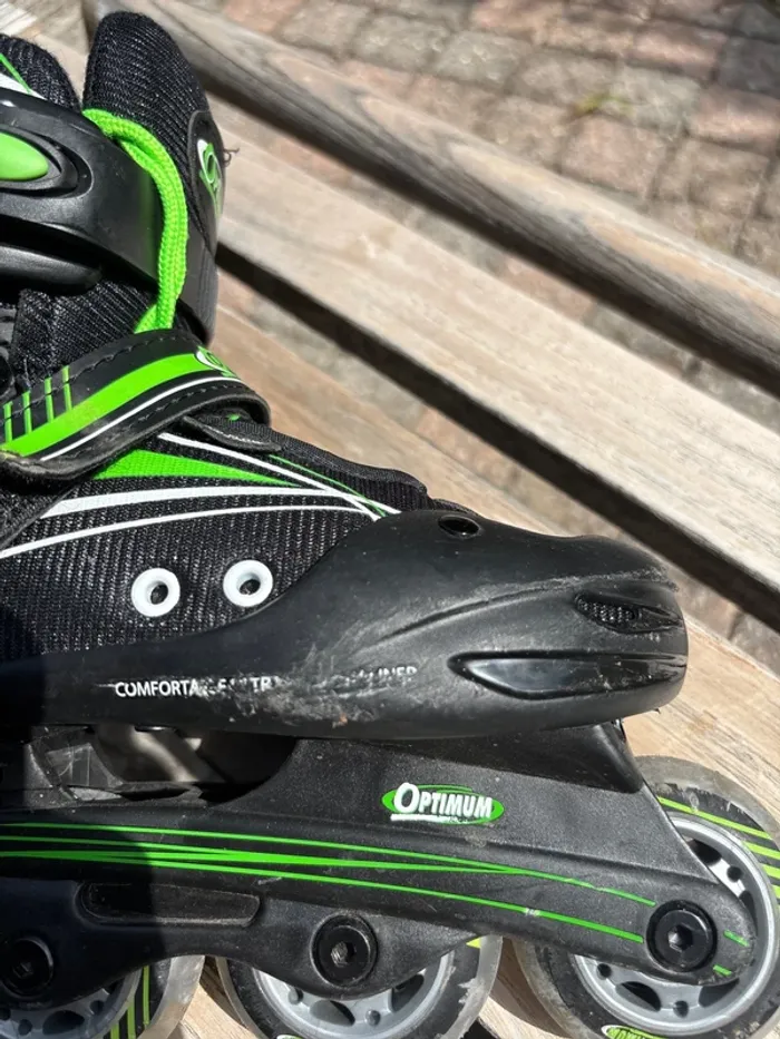 Patins à Roulettes Optimum - Taille Réglable 32 - 35 Idéaux pour Débuter ! - photo numéro 10