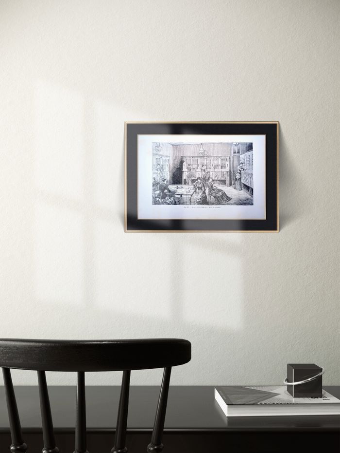 Imprimée en 1883, Bureau Central Téléphonique, Paris. Original Vintage Authentique. - photo numéro 6