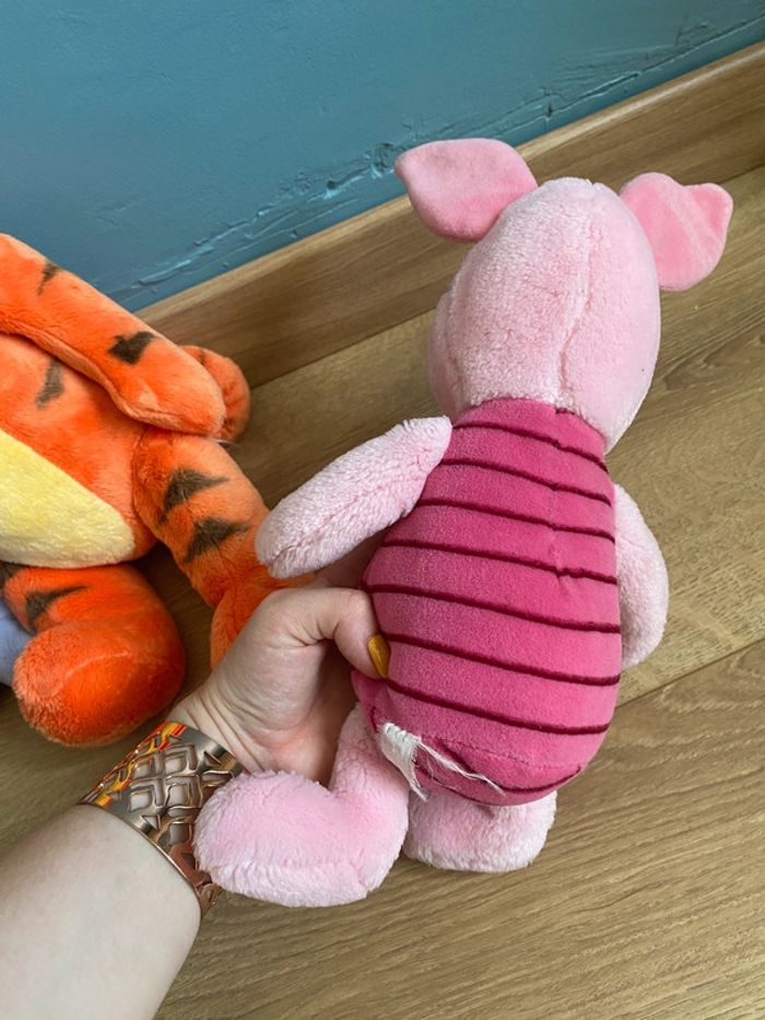 Lot de 3 peluches Disney Winnie l’ourson bourriquet tigrou porcinet - photo numéro 4