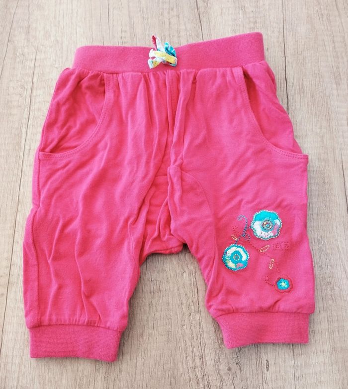 Pantalon sarouel fille rose fuschia taille 3 mois La Compagnie des Petits