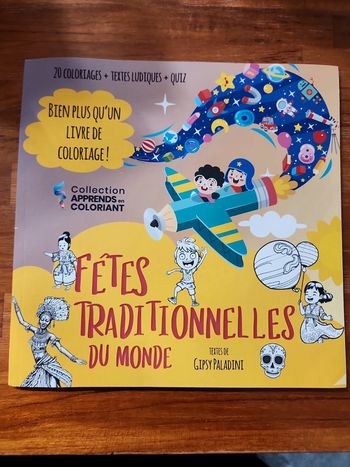 Livre coloriages : fêtes traditionnelles du monde