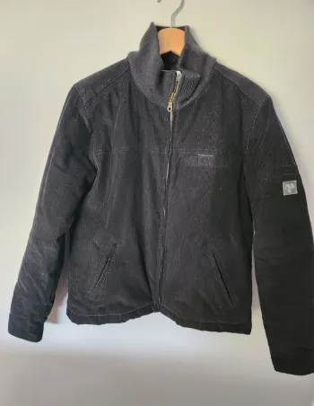 Manteau blouson côtelé noir lotus blossom taille 42/44 excellent état