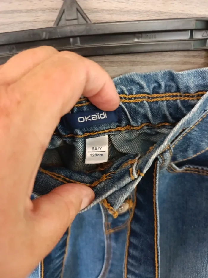 Jupe jeans okaidi 8 ans - photo numéro 4