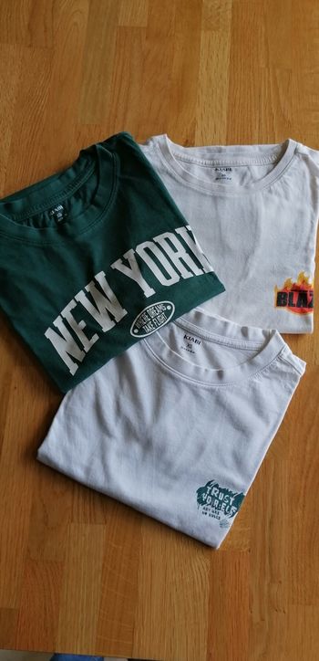 Lot tee-shirt manche courte garçon 12 ans kiabi 