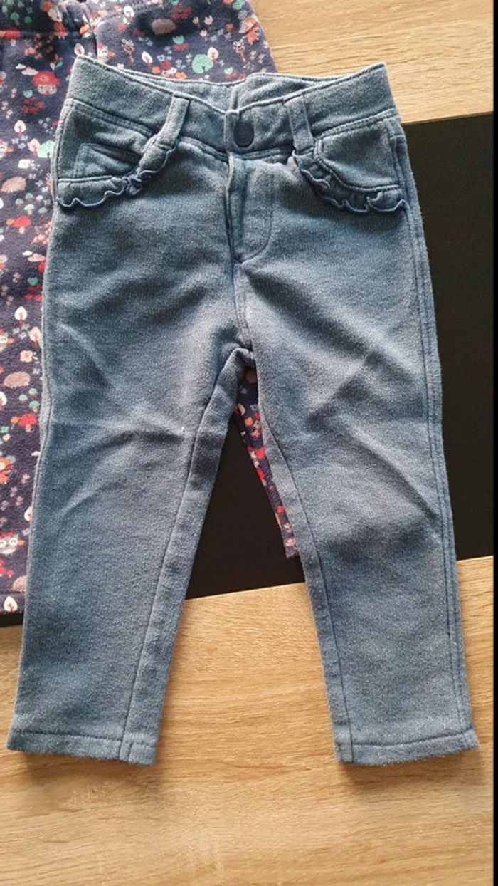 Lot de 2 pantalons polaires 86 cm - photo numéro 2