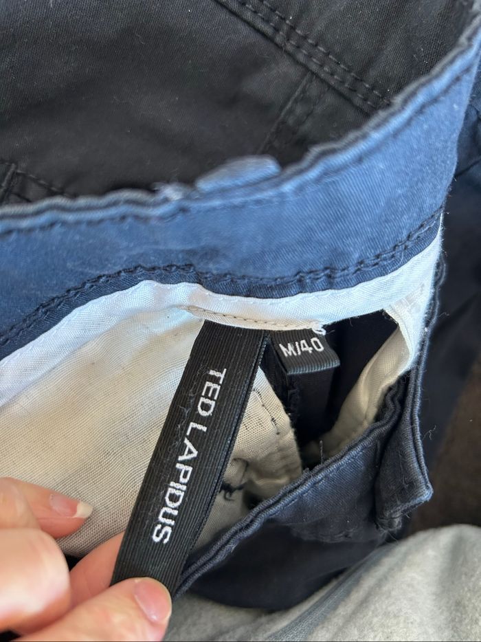 Pantalon chino bleu marine homme Ted Lapidus taille 40 - photo numéro 4