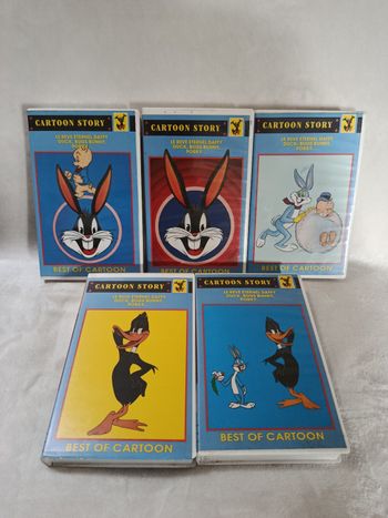 A saisir, lot cassettes VHS " cartoon story " ( bien lire svp )