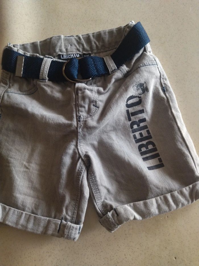 Ensemble tee shirt et short Liberto Taille 12 mois. - photo numéro 3