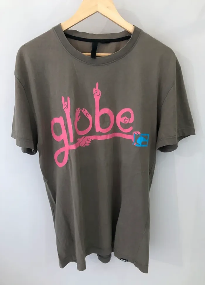 Globe skateboard kaki green t-shirt Mens