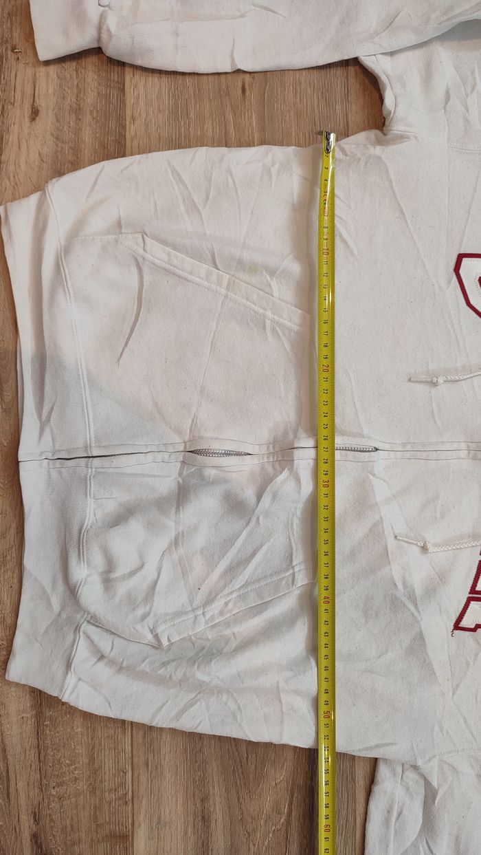 Vêtement Homme Sweatshirts Sweats pull à capuche blanc Champion taille M #Retrostreet - photo numéro 7