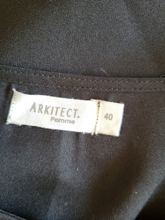 Blouse fluide noire à franges Arkitect - Neuve - photo numéro 11