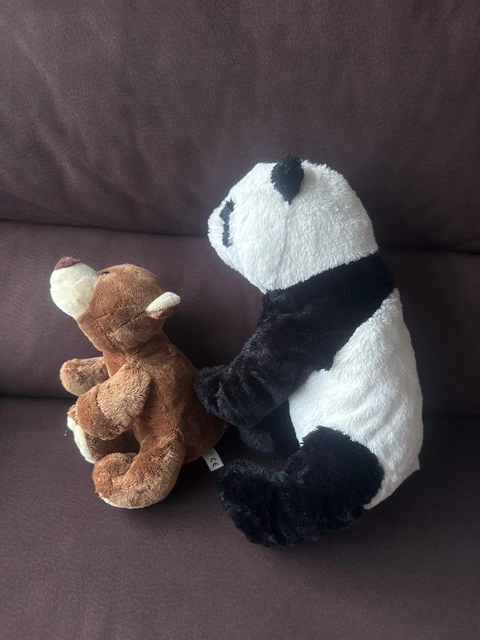 🐻 Lot de 2 peluches très douces 🐼 - photo numéro 5
