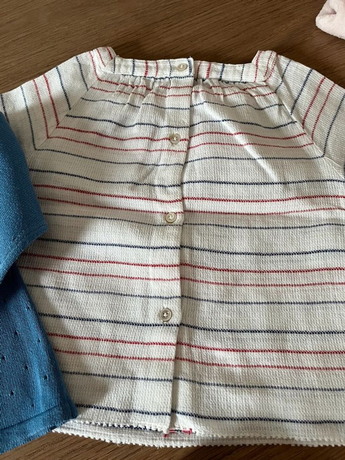 Lot cardigan et t-shirt 18m - photo numéro 7