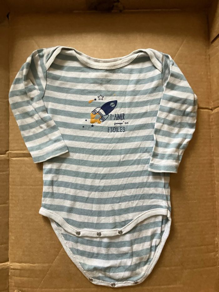 Lot de bodies garçon 18 mois - photo numéro 2