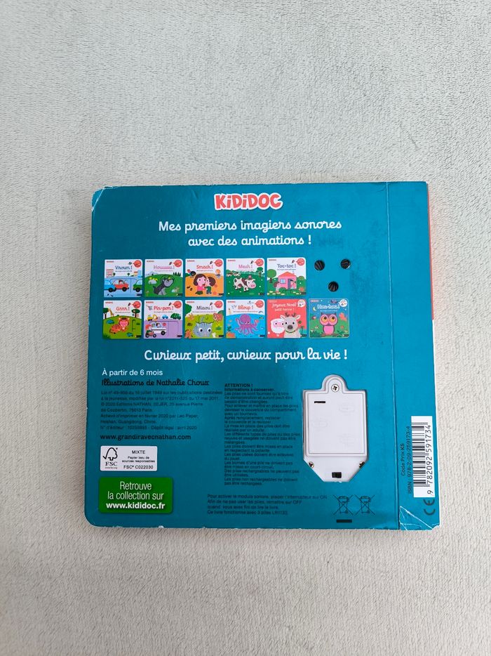 Livre sonore Kididoc Hou-Hou Nathan - photo numéro 3