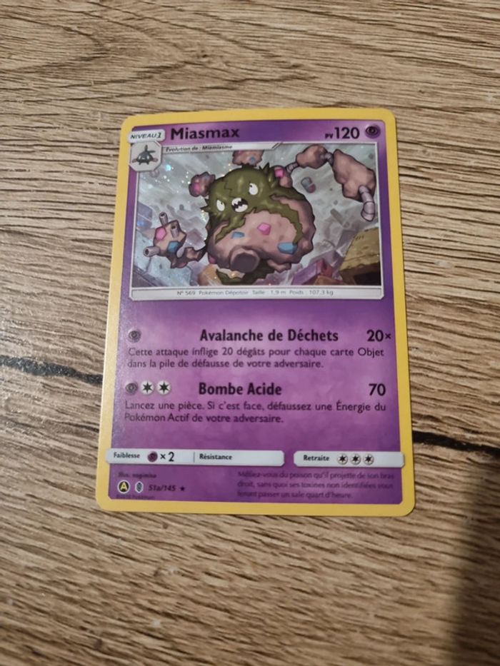 Carte pokémon miasmax holo 51a/145 année 2018 - photo numéro 4