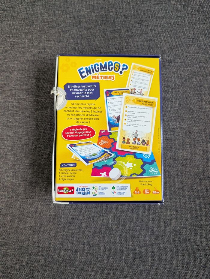 Jeu biovova énigmes métiers - photo numéro 2