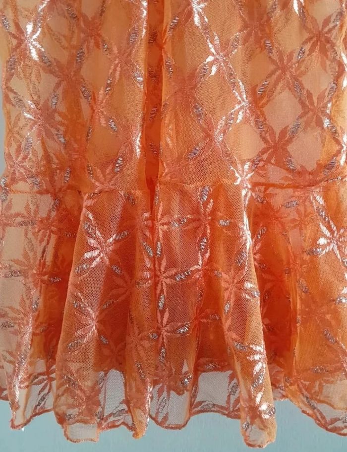 Nuisette couleur Orange et argentée, taille XL, Marque Sanselle - photo numéro 2