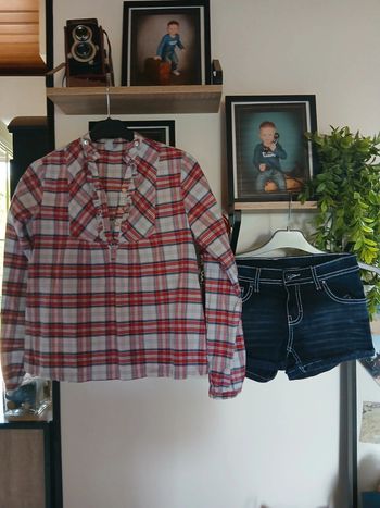 Chemise cyrillus short denim et cloth 12 ans