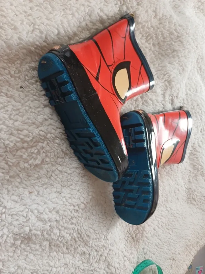 Bottes en caoutchouc spiderman - photo numéro 4