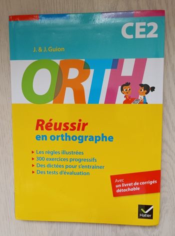 Livre Orth - apprendre l'orthographe CE2
Éditions Hatier