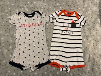 Lot de 2 barboteuses kiabi 3 mois